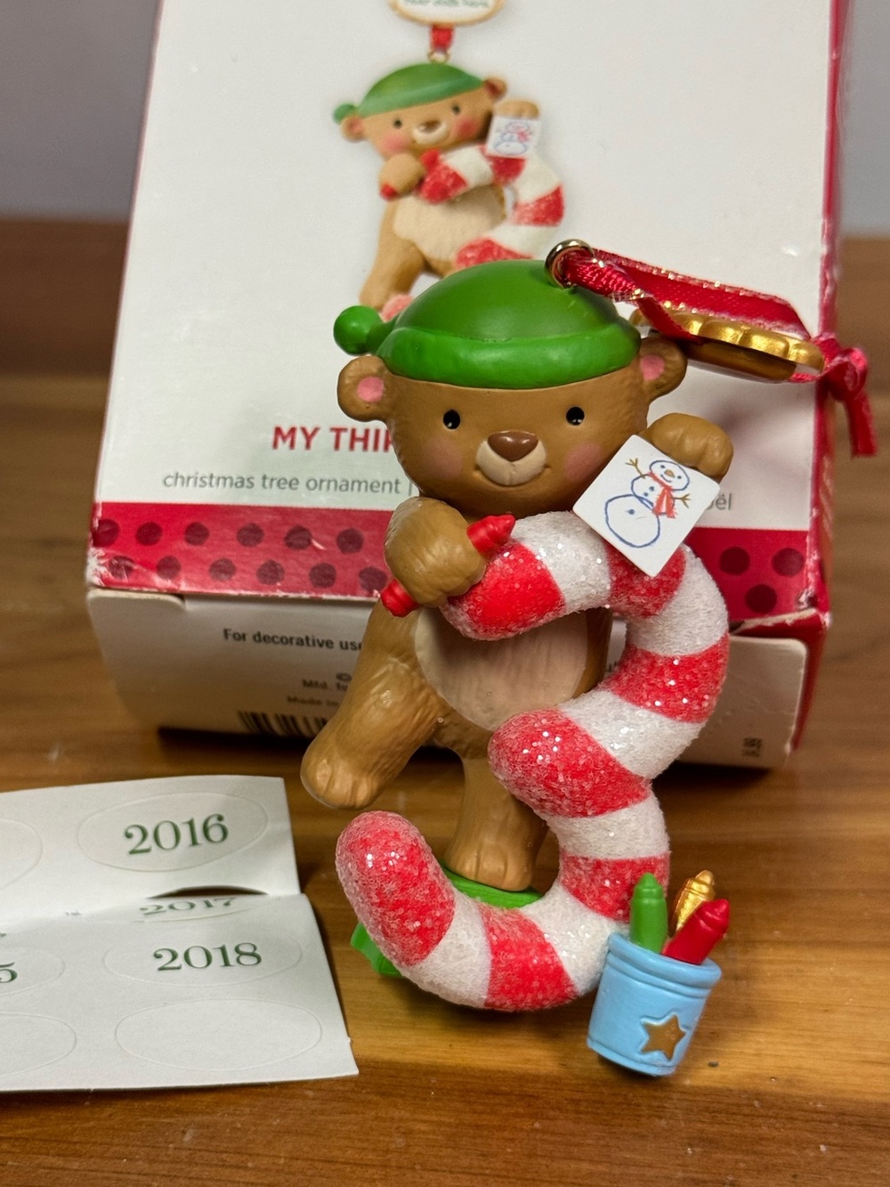 Hallmark MY 3rd CHRISTMAS, Age Series Ornament- Can be personalized w/year